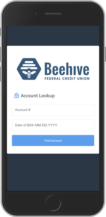 Account lookup - Beehive FCU (beehive)-1